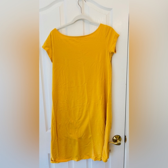 Eileen Fisher Sunny Yellow A-Line Dress 90% Women’s Size Small Classic - Picture 3 of 10